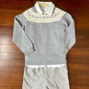 Artesania Granlei Boy Grey Shorts & Sweater Set 7